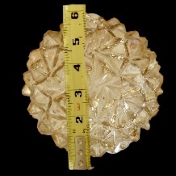 MCM, Regency, Atomic,Vintage, light shades, carnival glass, diamond pattern - Picture 5 of 6